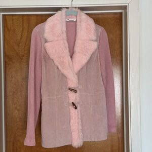Elegant Pink Faux Fur Women's Vest